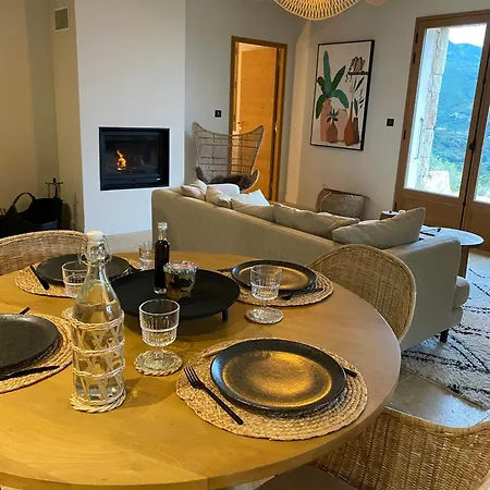 Beautiful Stone House With Sea View In Corsica Sari-D'orcino