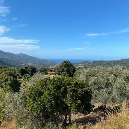 Beautiful Stone House With Sea View In Corsica Nyaraló Sari-D'orcino