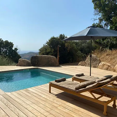 Beautiful Stone House With Sea View In Corsica