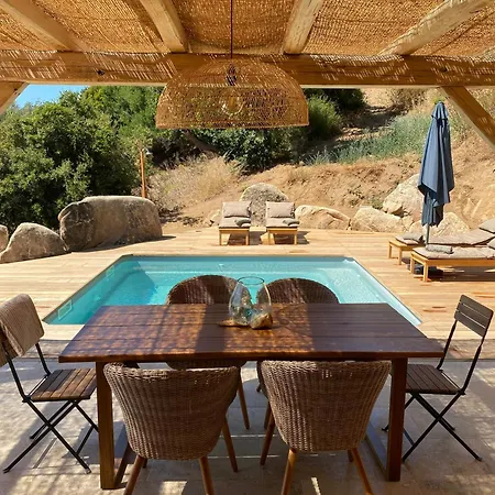 Beautiful Stone House With Sea View In Corsica Sari-D'orcino