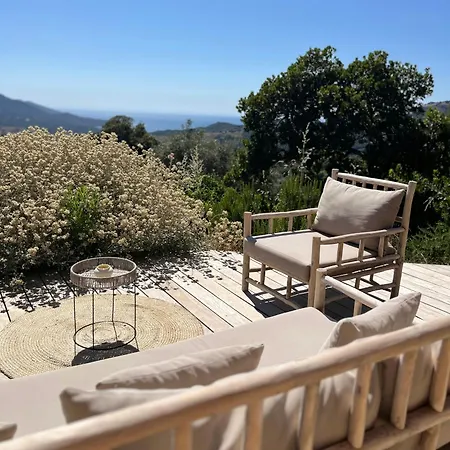 펜션 Beautiful Stone House With Sea View In Corsica Sari-D'orcino