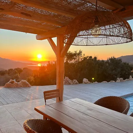 Beautiful Stone House With Sea View In Corsica Sari-D'orcino