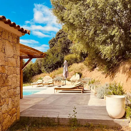 Beautiful Stone House With Sea View In Corsica Sari-D'orcino