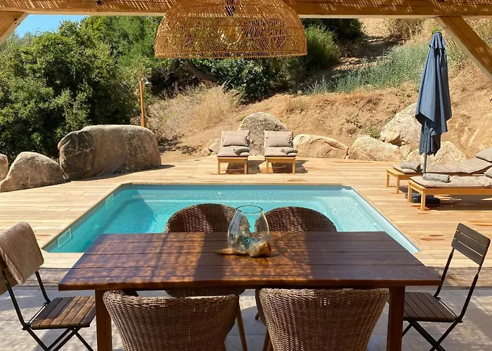 Beautiful Stone House With Sea View In Corsica Sari-D'orcino