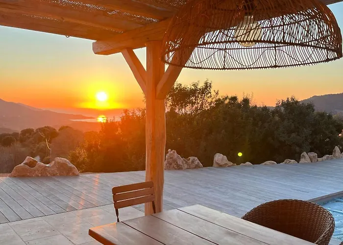 Beautiful Stone House With Sea View In Corsica Sari-D'orcino