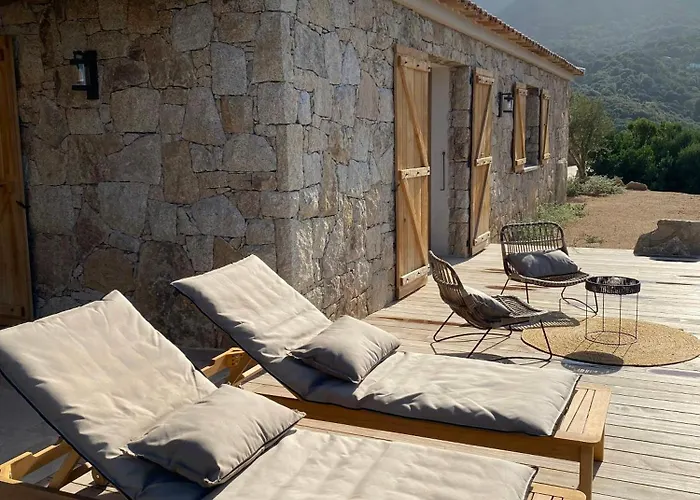 Beautiful Stone House With Sea View In Corsica * Sari-D'orcino